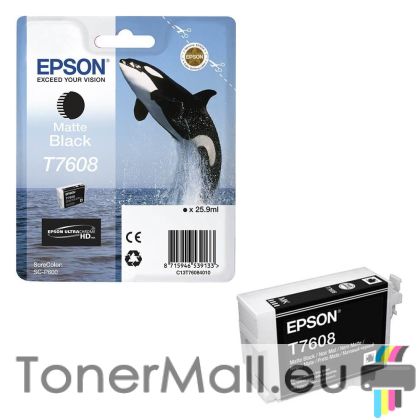 Мастилена касета EPSON T7608 Matte Black