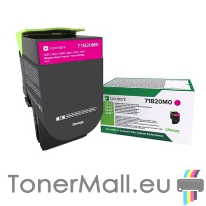 Тонер касета LEXMARK 71B20M0 (Magenta)