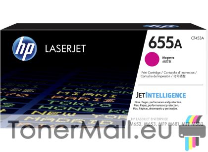 Оригинална тонер касета HP 655A (CF453A) Magenta