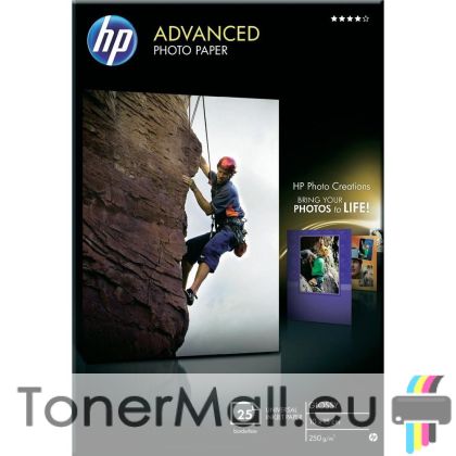 HP Advanced Glossy Photo Paper-25 sht/10 x 15 cm borderless (Q8691A)