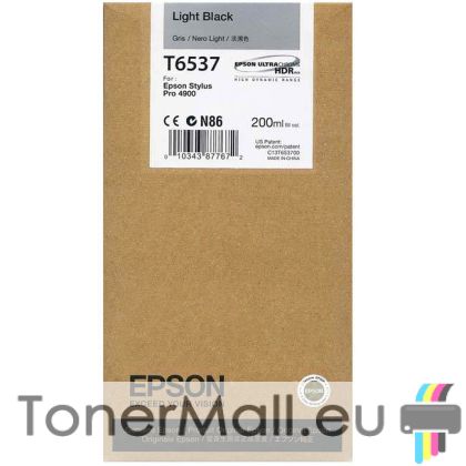 Мастилена касета EPSON T6537 Light Black