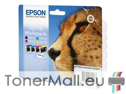 Комплект 4бр. мастилени касети EPSON T0711/T0712/T0713/T0714 (C/M/Y/K) Multipack