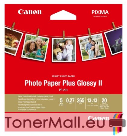 Canon Plus Glossy II PP-201, 13x13 cm, 20 sheets