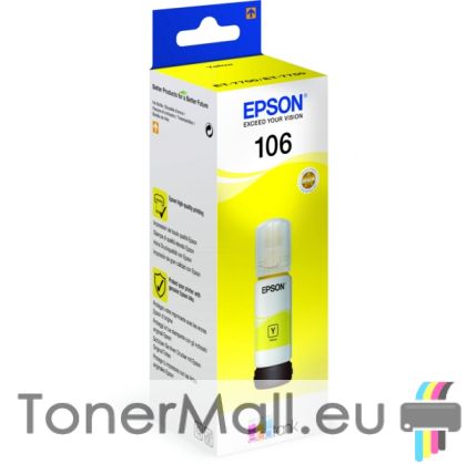 Бутилка с мастило EPSON 106 EcoTank Yellow