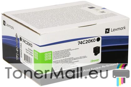 Оригинална тонер касета LEXMARK 74C20K0 Black