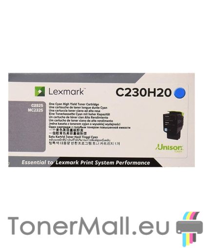 Оригинална тонер касета LEXMARK C230H20 Cyan