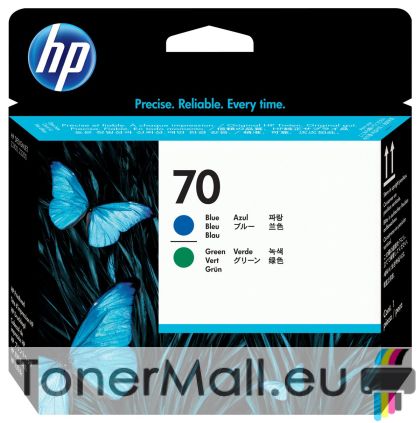 Мастилена касета HP 70 Printhead (C9408A) Blue and Green