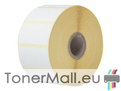 White Paper Label Roll Brother BDE-1J026051-102, 1900 labels per roll, 51x26 mm