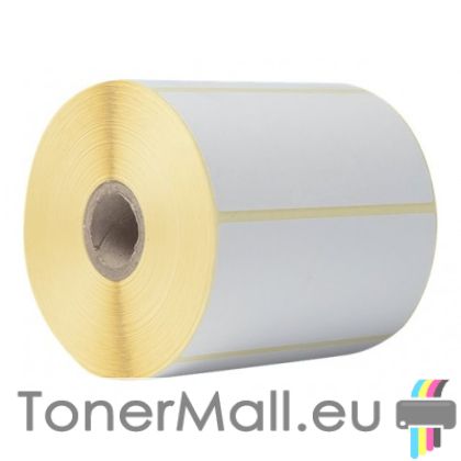 White Paper Label Roll Brother BDE-1J050102-102, 1050 labels per roll, 102x50 mm