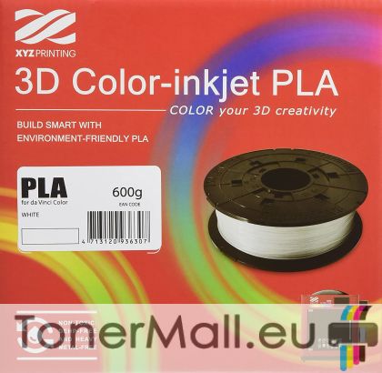 Консуматив за 3D принтер XYZprinting Color RFPLFXEU00C, 1.75mm, COLOR-INKJET PLA, Бял