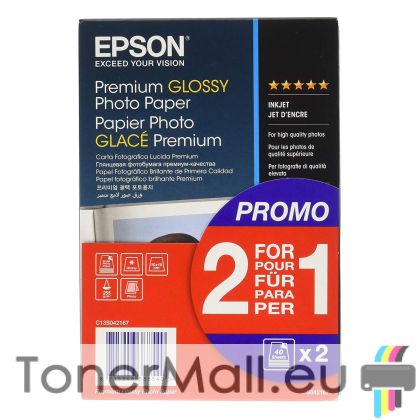 Фотохартия EPSON C13S042167 Premium Glossy Photo Paper, 100 x 150 mm, 255g/m2, 80 sheet