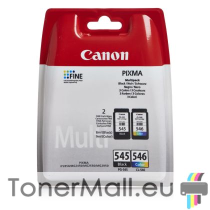 Комплект 2бр. мастилени касети Canon PG-545 Black / CL-546 Color Multi Pack (8287B005AA)