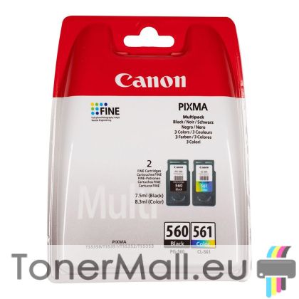 Комплект 2бр. мастилени касети Canon PG-560 Black / CL-561 Color Multi pack (3713C006AA)