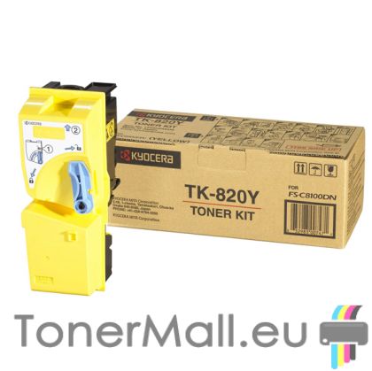 Оригинална тонер касета Kyocera Mita TK-820Y (Yellow)