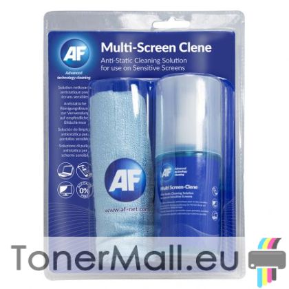 Комплект антистатичен спрей и микрофибърна кърпа за екрани AF MCA200LMF