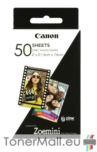 Фотохартия Canon ZINK Paper 50 sheets for Zoemini