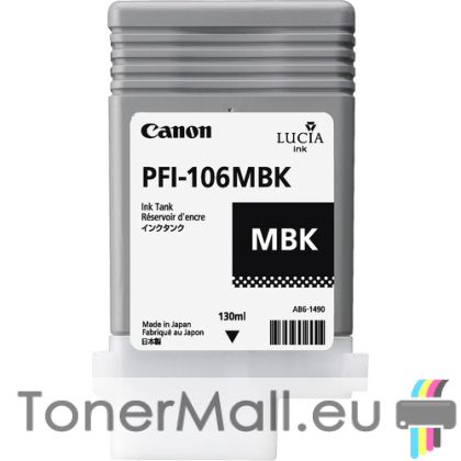 Мастилена касета CANON PFI-106MBK Matte Black, 6620B001AA