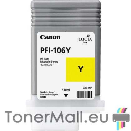 Мастилена касета CANON PFI-106Y Yellow, 6624B001AA