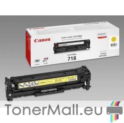 Оригинална тонер касета CANON Cartridge 718Y (Yellow) 2659B002AA