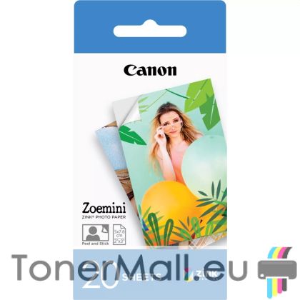 Фотохартия Canon ZINK Paper ZP-2030-20, 20 sheets for Zoemini, 3214C002AB