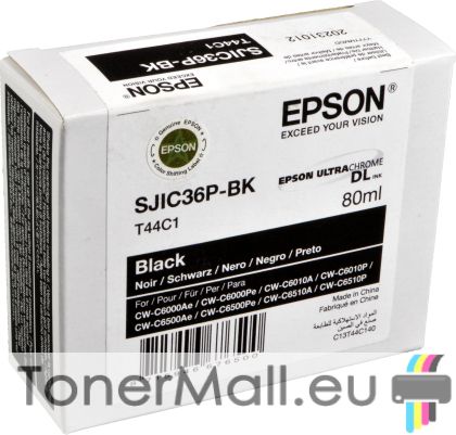 Мастилена касета Epson SJIC36P-BK Black C13T44C140