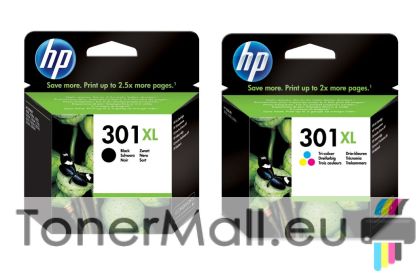 Комплект 2бр. мастилени касети HP 301XL Black / Tri-Color