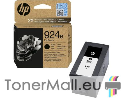 Мастилена касета HP 924e EvoMore Black, 4K0V0NE