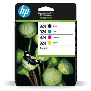 Комплект 4 бр. мастилени касети HP 924 Black/Cyan/Magenta/Yellow, 6C3Z1NE