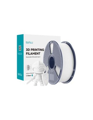 PLA филамент Sunlu PLA+, 1.75 mm, 1.0 kg, White