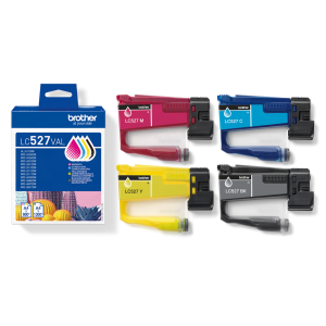 Комплект 4 бр. мастилени касети BROTHER LC527 Black, Cyan, Magenta, Yellow