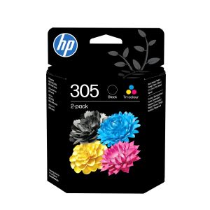 Комплект 2 бр. мастилени касети HP 305, 6ZD17AE, Black & Tri-Color