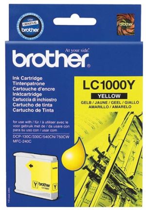 Мастилена касета BROTHER LC1000Y Yellow