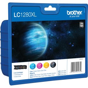 Комплект оригинални мастилени касети BROTHER LC-1280XL BK/C/M/Y Value Bonus Pack