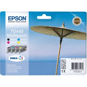 Комплект мастилени касети EPSON T0445 (BK/C/Y/M)