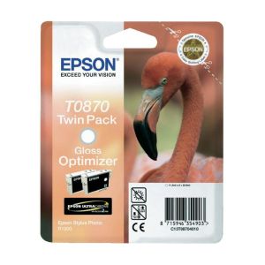 Комплект 2бр. EPSON T0870 Gloss Optimizer Cartridge
