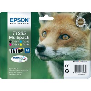 Комплект мастилени касети EPSON T1285 (BK,C,M,Y)