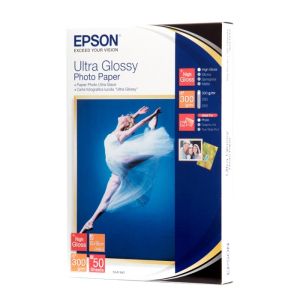 Фотохартия EPSON C13S041943 Ultra Glossy Photo Paper, 100 x 150 mm, 300g/m2 (50 sheets)
