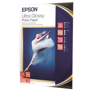 Фотохартия EPSON C13S041927 Ultra Glossy Photo Paper, DIN A4, 300g/m2 (15 sheets)