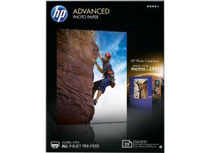 HP Advanced Glossy Photo Paper - 25 sheets / 13 x 18 cm, borderless (Q8696A)
