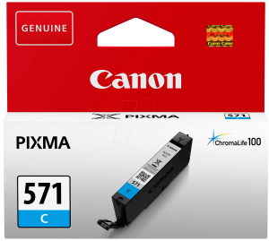 Мастилена касета Canon CLI-571 Cyan (0386C001AA)