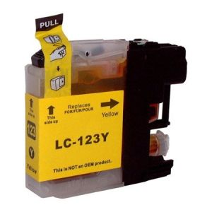 Съвместима мастилена касета LC123Y Yellow