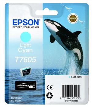 Мастилена касета EPSON T7605 Light Cyan