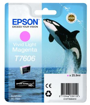 Мастилена касета EPSON T7606 Vivid Light Magenta