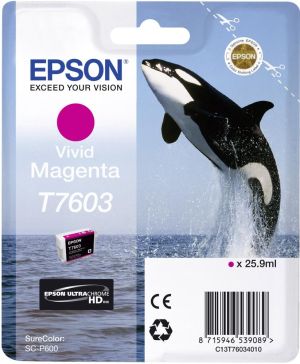 Мастилена касета EPSON T7603 Vivid Magenta
