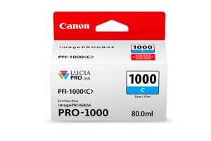 Мастилена касета CANON PFI-1000 Cyan