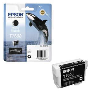 Мастилена касета EPSON T7608 Matte Black