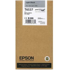 Мастилена касета EPSON T6537 Light Black