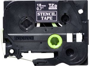Черна маркираща лента Brother STE-141 Black Stamp Stencil Cassette Tape