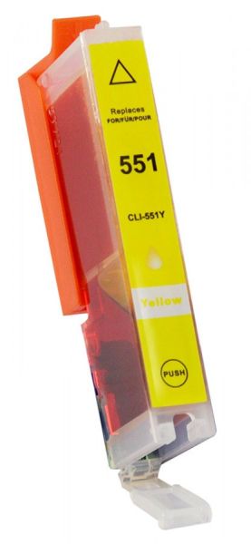 Съвместима мастилена касета Canon CLI-551Y XL Yellow