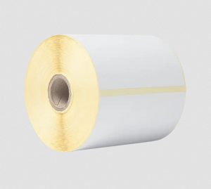 White Paper Label Roll Brother BDE-1J152102-102, 350 labels per roll, 102x152 mm
